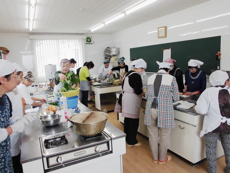 老人給食サービス料理講習会