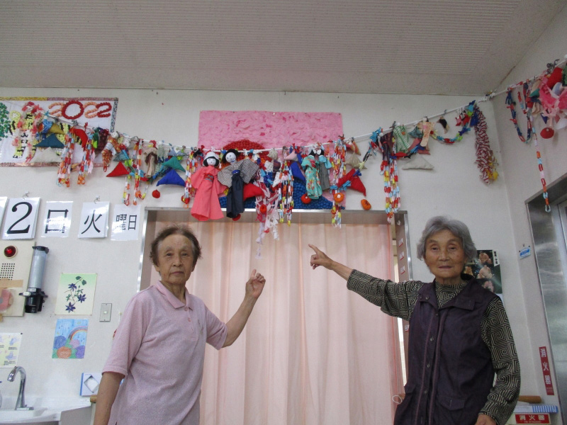 根知と仙台の七夕飾りの共演